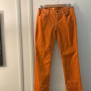 J.Crew Orange Corduroy City Fit Pants – Size 27R
